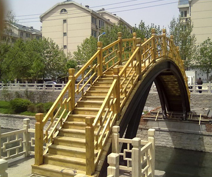 防腐木桥
